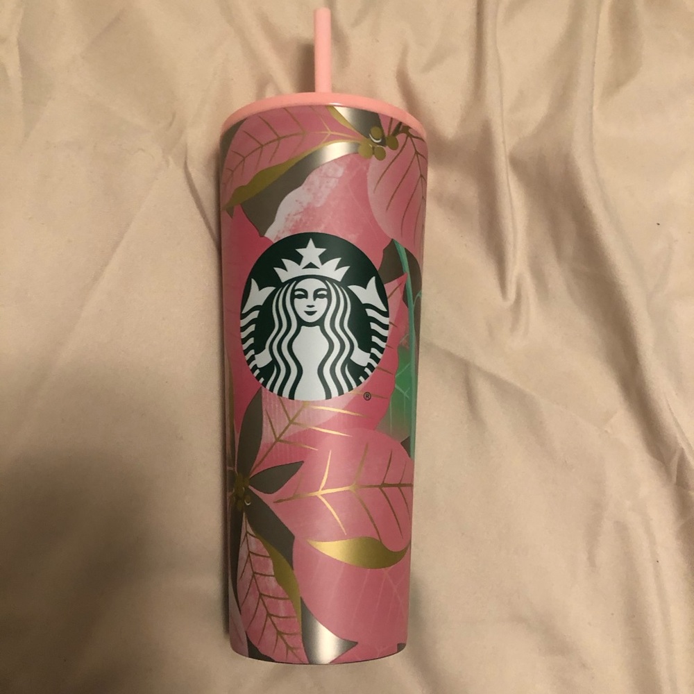 BNWT Starbucks poinsettia tumbler